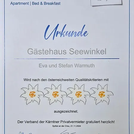 Apartment Gaestehaus Seewinkel Presseggersee